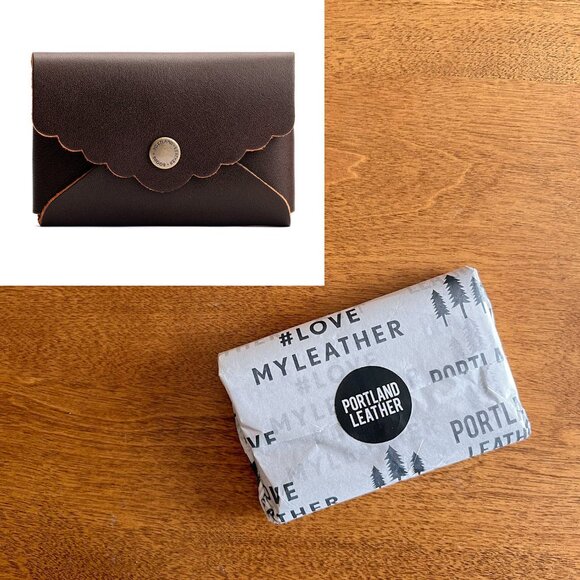 Portland Leather Handbags - Portland Leather dark brown "Grizzly" Daisy Plus wallet NWT